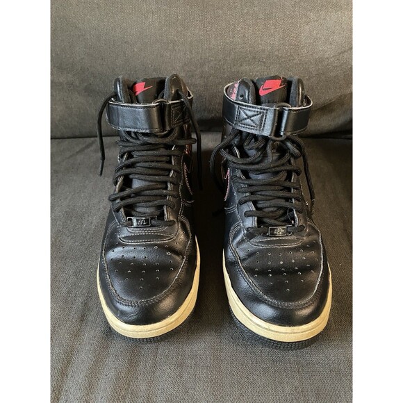 CI2304-001 Nike Air Force 1 High Black Floral Size 9 - Picture 4 of 11